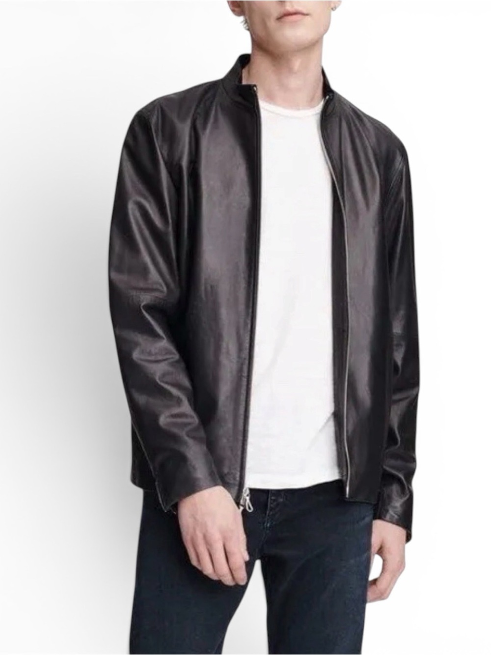 Rag & Bone Archie Leather Jacket In Black, L, NWT